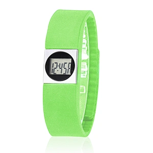 Simple motion intelligent silicone bracelet colorful strap LCD display sport step counting smartband