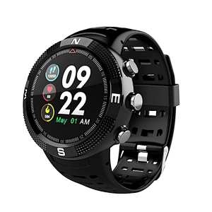 Multi-sport mode deep waterproof with heart rate F18 smart watch 3d ball type screen GPS watch