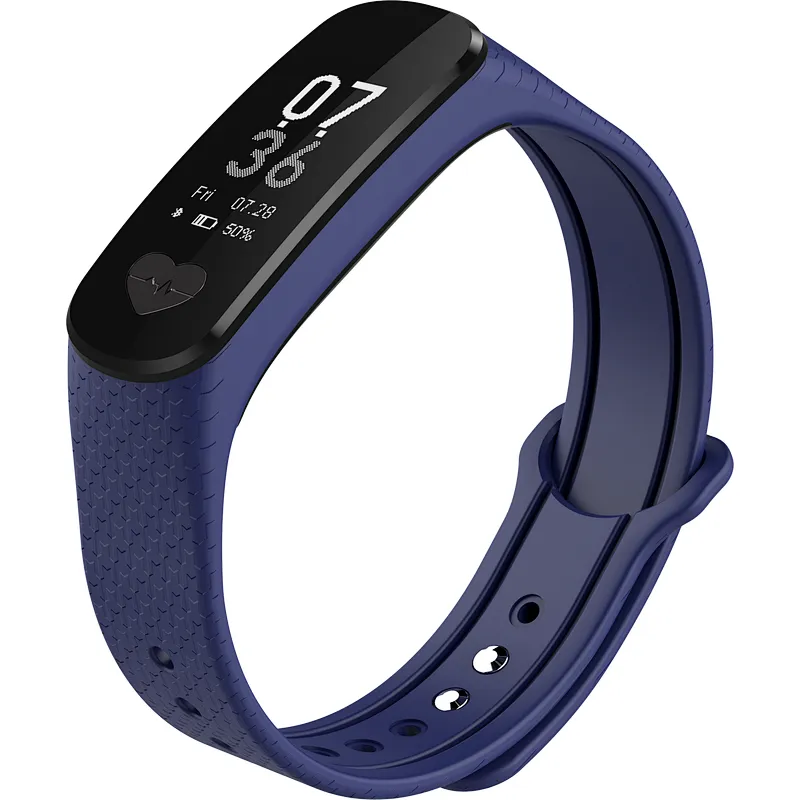 Nice looking B9 Heart Rate Monitor ECG Blood Pressure Color Touch Screen Fitness Tracker smart band wristband bracelet