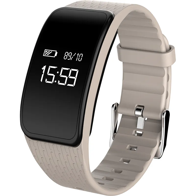 0.66 inch OLED A59 smart watch blood pressure fatigue detection pedometer fitness bracelet with remote camera