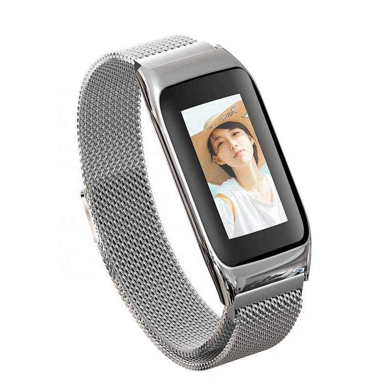 B42 Tracker Steel Smart Wristband Cycling Running Heart Rate Monitor Fitness Watch Smart Bracelet For Lady