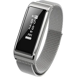 2019 magnetic metal Android B29  smartwatch sports records tracking monitor heart rate blood pressure bracelet