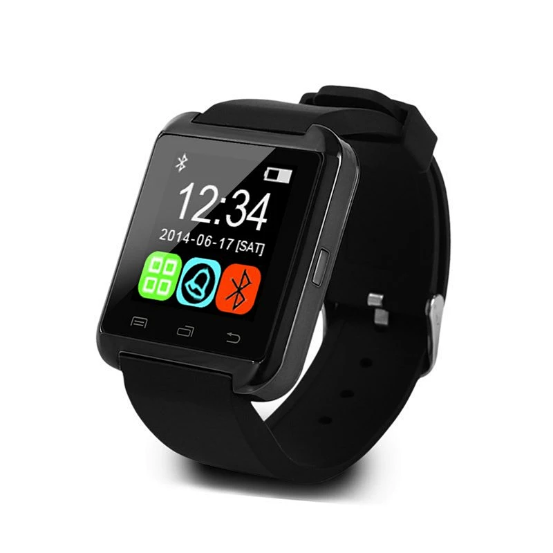U8 LCD  Bluetooth Smart Watch Message Notification for Android iOS Smartphone Watches Pedometer Remote Camera