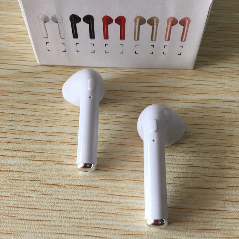 Amazon hot gifts new model design the I7 TWS pair wireless 4.2 Blue tooth Earphone headphone for mobile phone