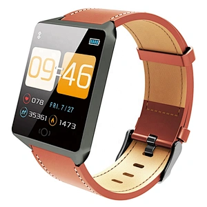 Hot Selling ck19 Relojes Intelligent Bluetooth Smart Sport Watch Leather Strap Magnetic Charging Waterproof Smart Bracelet