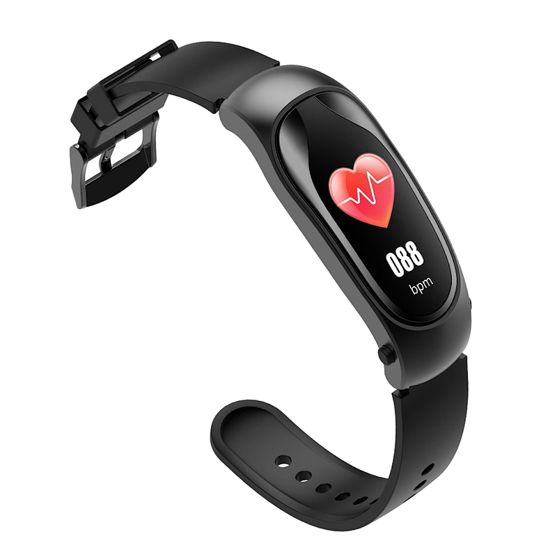 0.96inch TFT Color Screen KR04 Smartwatch with Headphone IP67 Waterproof Sports Pedometer Bracelet