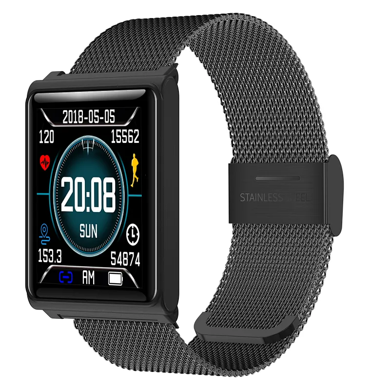 IPS Full touch screen IP67 waterproof multi-sport mode N98 smart bracelet Rubber wristband