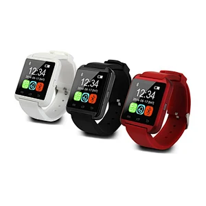 U8 LCD  Bluetooth Smart Watch Message Notification for Android iOS Smartphone Watches Pedometer Remote Camera