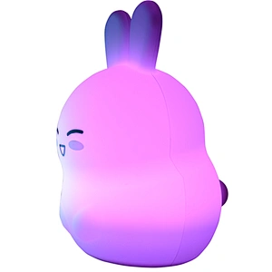 Silicone 3D LED Cute Rabbit Night Lights Table Desk Lamp For Home Room Decorate