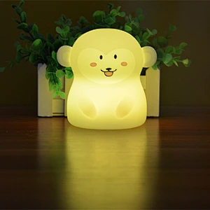 Monkey night light USB Rechargeable Children Gift Baby silicone night light