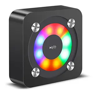 Fashion design A9 LED flashing light Speaker with TF card play  handfree Portable Musical Audio