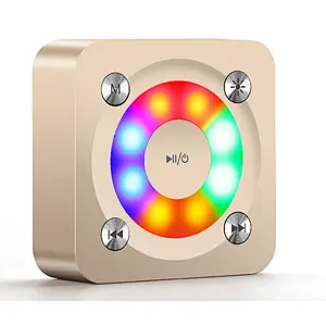 Fashion design A9 LED flashing light Speaker with TF card play  handfree Portable Musical Audio