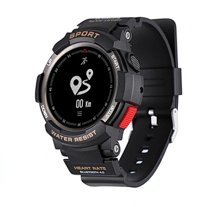 Outdoor sports running IP68 waterproof F6 Smart Watch with Global Positioning Heart Rate Wristwatch