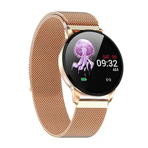 new product s16 stainless strap smart watch HD large screen blood pressure monitor  sportwatch