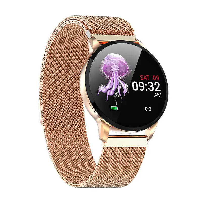 new product s16 stainless strap smart watch HD large screen blood pressure monitor  sportwatch