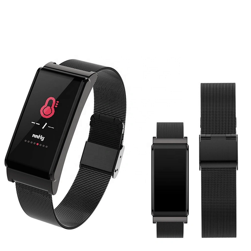 B15 Heart Rate Timing Monitor Fitness Tracker Bluetooth Steel Smart Bracelet Watch