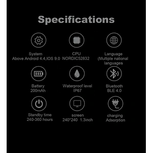 2020 1.3 round color screen sport smart watch IP68 waterproof heart rate blood pressure monitor fitness tracker