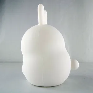 Hottest Design Soft Silicone Night Lights, 3D LED Rabbit Shapes Lamp For Kids