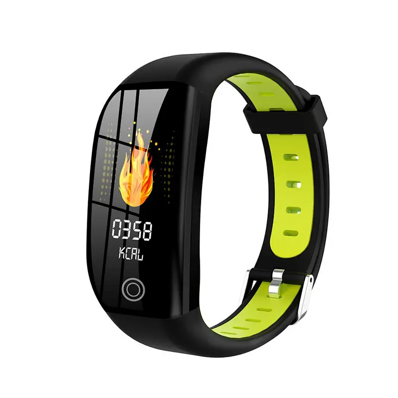 2019 new technology F21 GPS activity tracker wristband heart rate blood pressure monitor facebook notification smartband