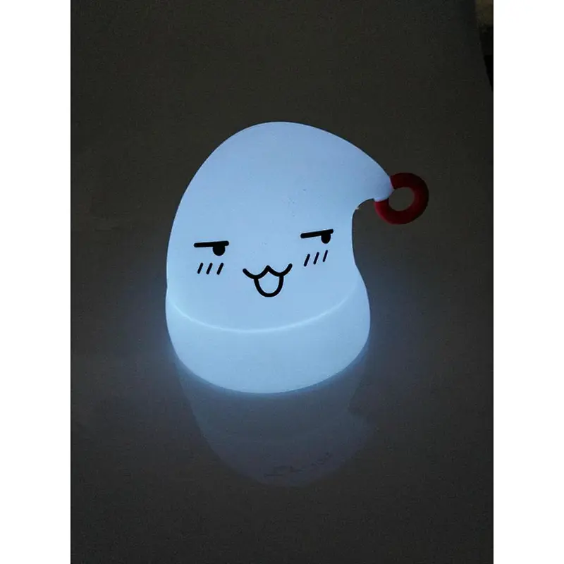 Silicone Christmas hat Touch Sensor Tap Control LED Night Light For Christmas gift  Bedside Lamp