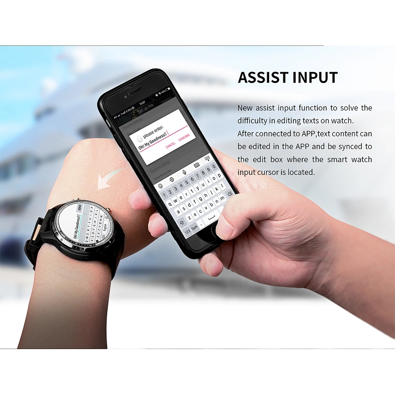 KC03 4g GPS WiFi smart watch IPS screen heart rate monitor 6.0 1GB+16GB sim card watch for Android