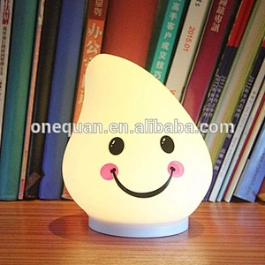 creative custom facial expression color changing led push light