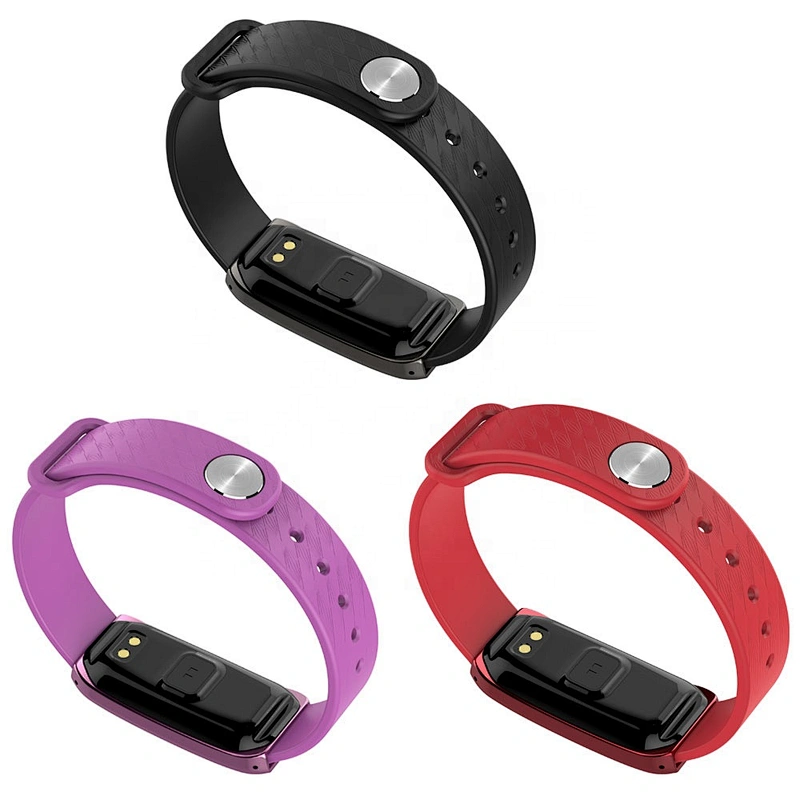 B28 Lady Bluetooth silicone band Heart Rate Monitor Fitness Tracker Smart Bracelet With IP67 Waterproof