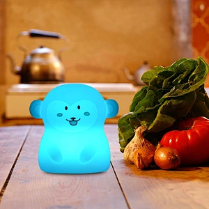 Nice Shape 3D LED Source Baby Middle Monkey Night Lights Room Decoration Or Kids' Nite Lamps Toy With CE Certification