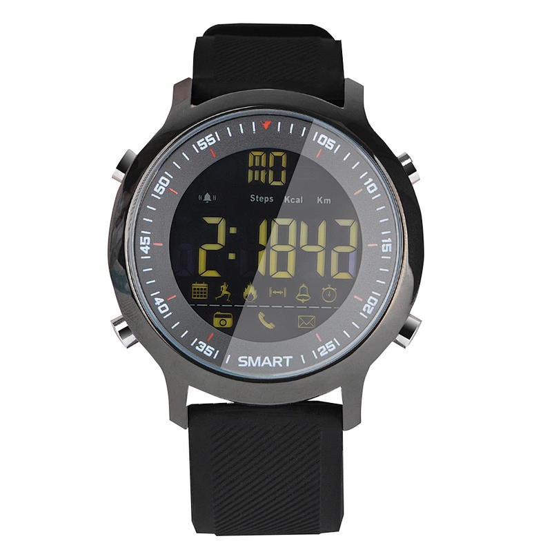 50 Meters Waterproof with Call and SMS Alert Sporting Activity Tracker EX18 Healthy Sport Smart Watch