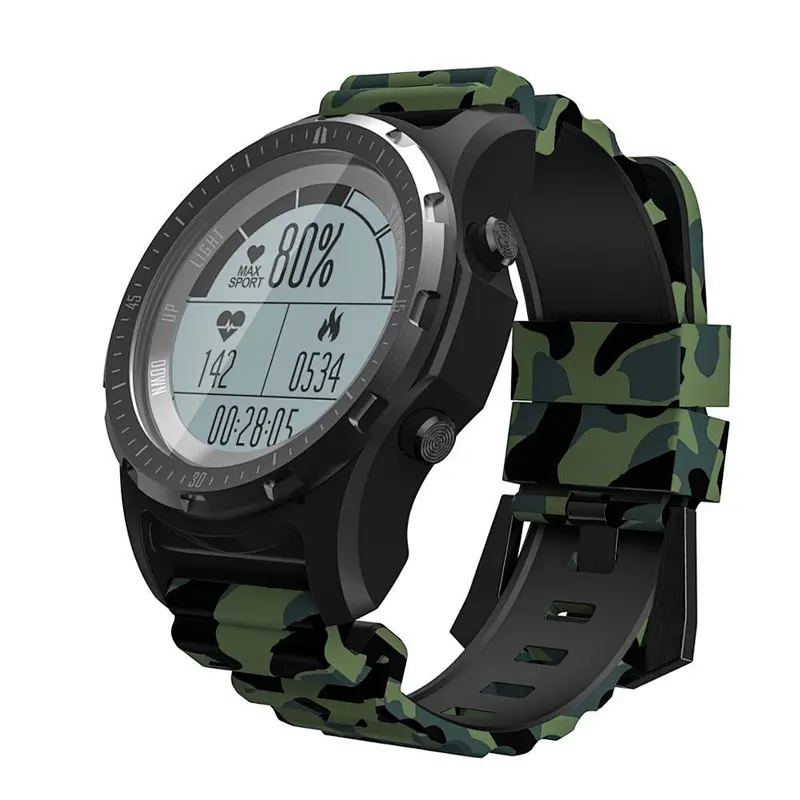 S966 GPS sports smart watch waterproof IP67 heart rate monitor ECG altitude temperature compass pedometer watch