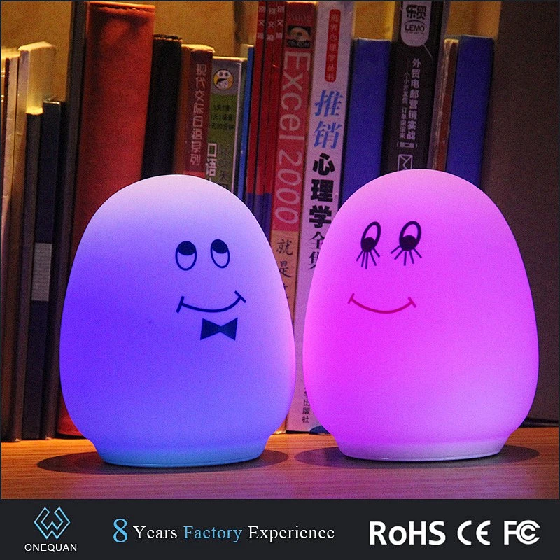 New Products Silicone Customized Flashing LED Night Lights
