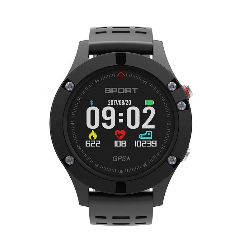 Hot selling 2019 New F5 design GPS  outdoor Smart Bracelet 0.95 inch OLED Instant Message Caller ID phones smart watch 4g