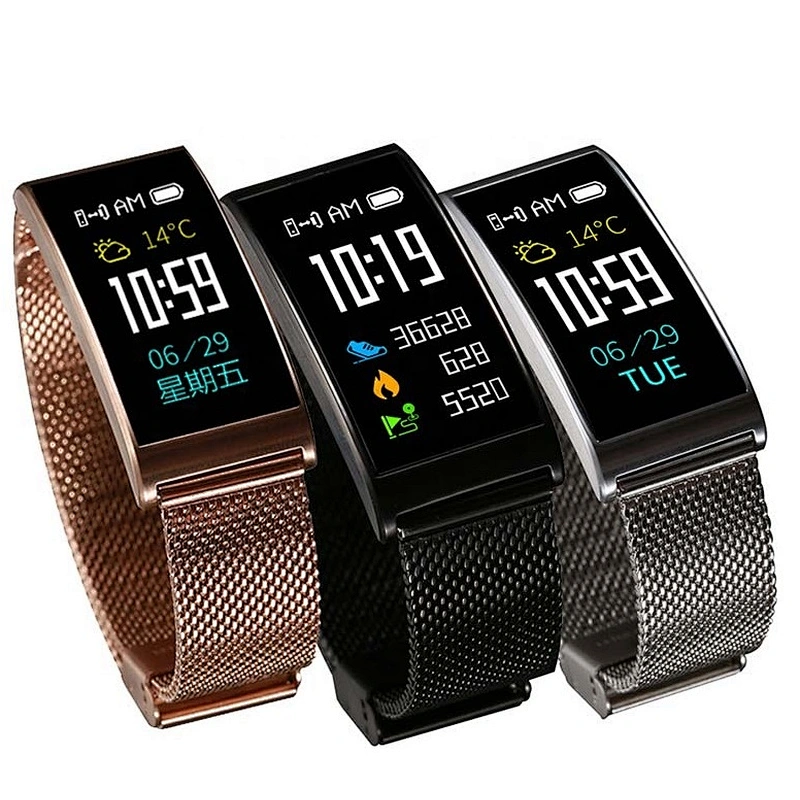 New Design Smart Bracelet X3 Touch Screen Heart Rate Blood Pressure Activity Wrist Band BT4.0 Smart Wristband