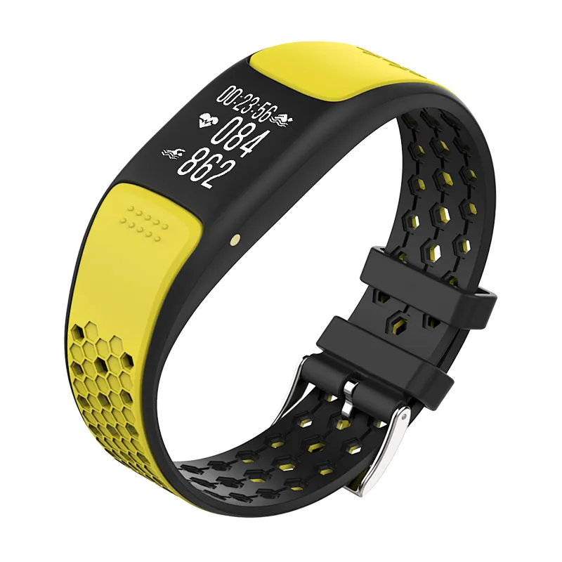 2020 New Arrival P8 Smart Bracelet GPS IP8 Waterproof Double Color Strap Heart Rate Monitoring