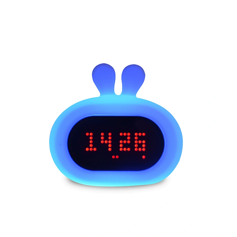 Alarm Clock Fm Radio Led Light Sunrise Wake Up Light With 7 Color Led Light
