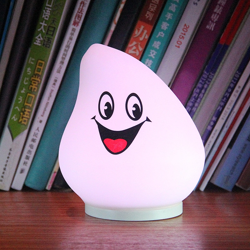 2017 silicone cute 7 colors kids children night light
