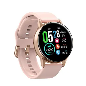 lightest stylish Replaceable strap DT88 smartwatch round full screen blood pressure oxygen monitor IP68 waterproof wristband