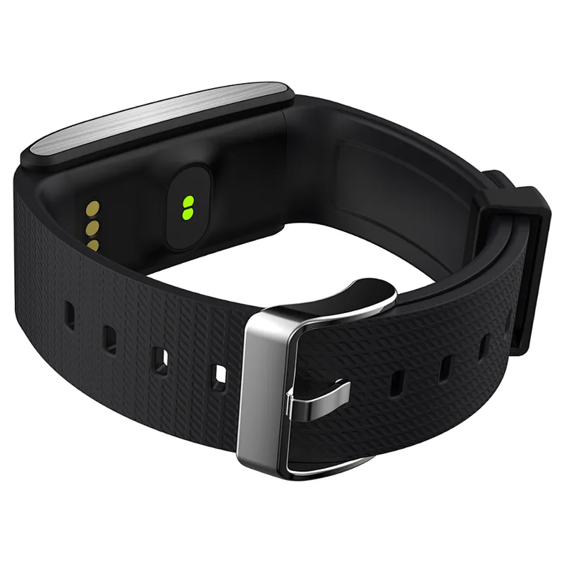 Heart rate Blood Pressure monitor Metal wristband waterproof sports A58 smart bracelet with remote camera