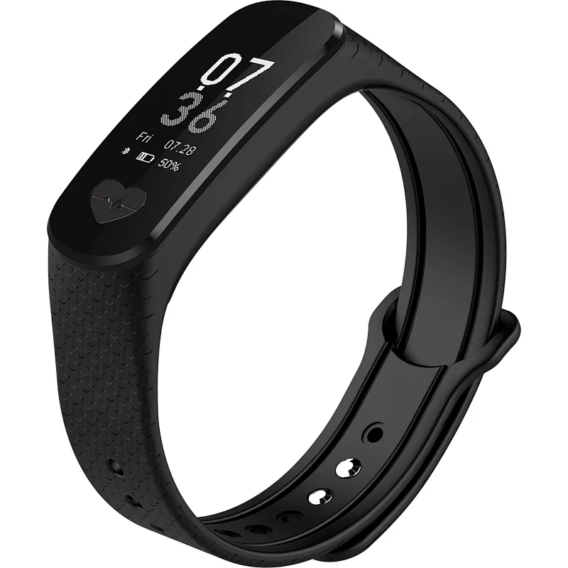 Nice looking B9 Heart Rate Monitor ECG Blood Pressure Color Touch Screen Fitness Tracker smart band wristband bracelet