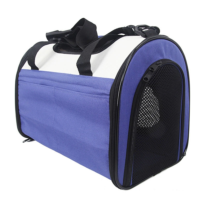Folding oxford dog pet travel carrier bag for Oxford+Mesh cloth+Plush mat