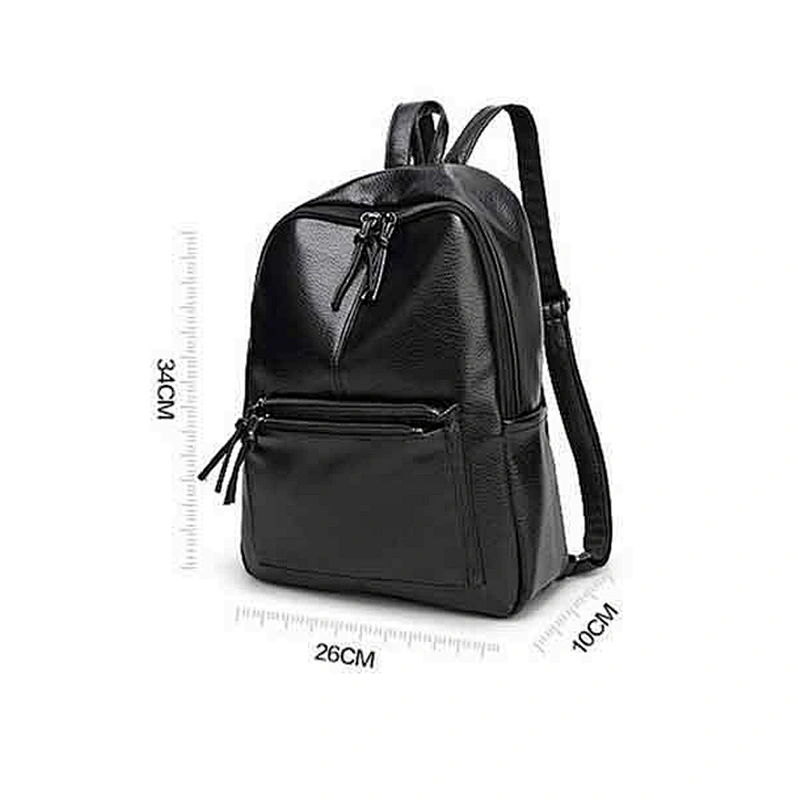Travel Backpack Korean Women Female Rucksack Leisure Student School bag Soft PU Leather Women Bag