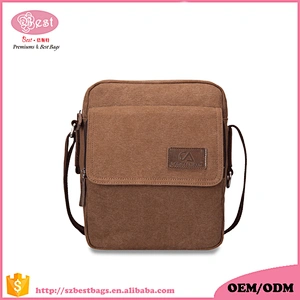Hot sale Travel canvas pouch bag popular man canvas sling bag