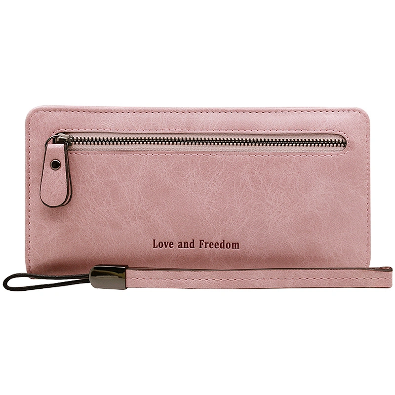 Hot selling fashion colorful practical PU leather teen wallets for girls for shopping