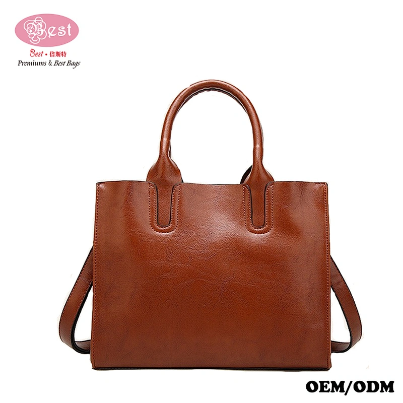 2019 New trend light weight elegant women ladies PU leather handbag purse shoulder bags
