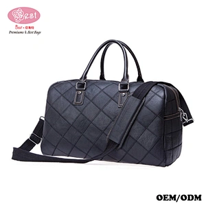 Genuine Leather Shoulder Handbag Weekend Bag Travel Tote Duffle Bag