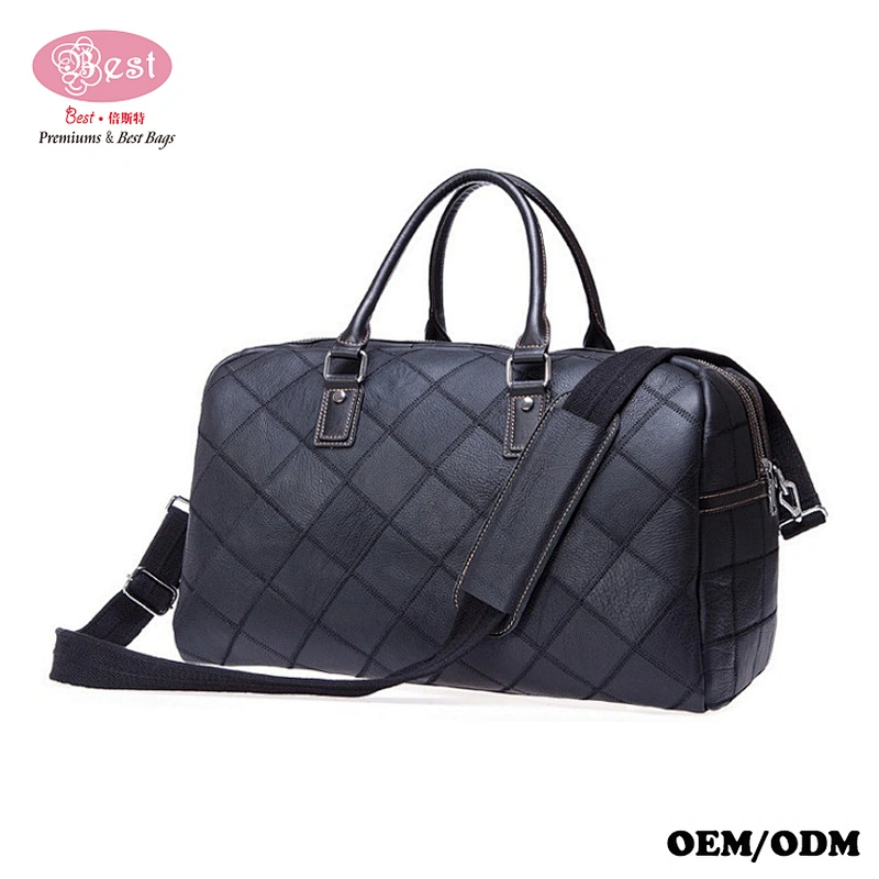 Genuine Leather Shoulder Handbag Weekend Bag Travel Tote Duffle Bag