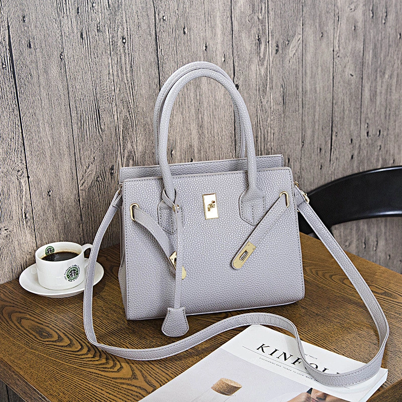 2019 PU Leather Mini Crossbody Bag Lady Handbags with Lichee Pattern