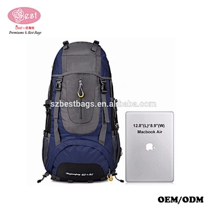 Custom mountain climber nylon hiking backpack camping backpack