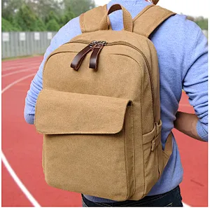 Modern popular universal daily teenager canvas schoolbag backpack school bag