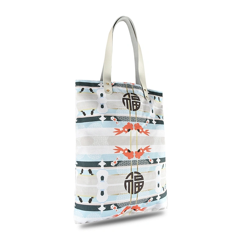 Digital direct printing eco-friendly canvas cotton tote bag shopping bag